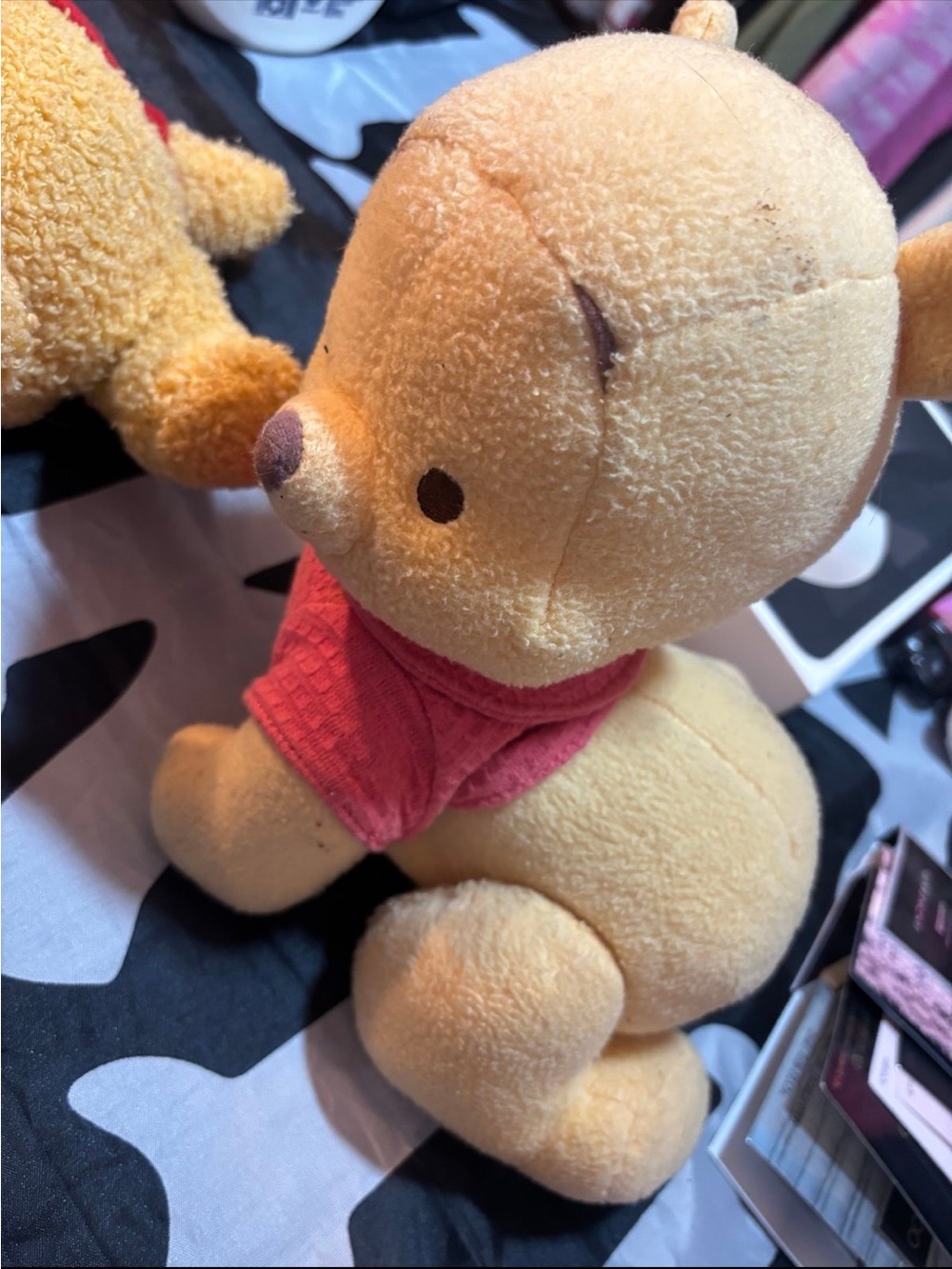 Vintage winnie the pooh Plush with Red Shirt
